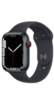 Apple Watch Series 7 GPS+Cellular 45mm alum medianoche