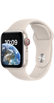 Apple Watch SE (2022) GPS+Cellular 40 mm aluminio blanco estrella y correa deportiva blanco estrella