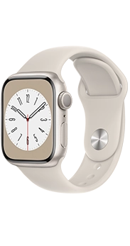 Apple Watch Series 8 GPS 41 mm aluminio blanco estrella y correa deportiva blanco estrella