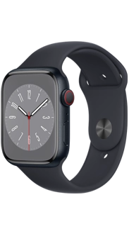 Apple Watch Series 8 GPS+Cell 45 mm aluminio y correa deportiva