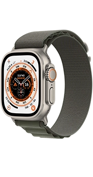 Apple Watch Ultra GPS+Cell 49 mm titanio y correa verde alpino
