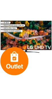 LG televisor 50 Smart TV UP78006LB negro outlet