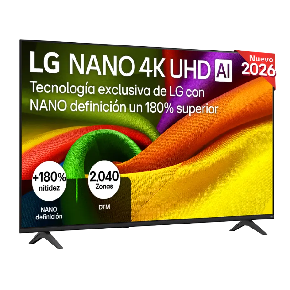 LG Televisor 65 Smart TV NU85 4K negro