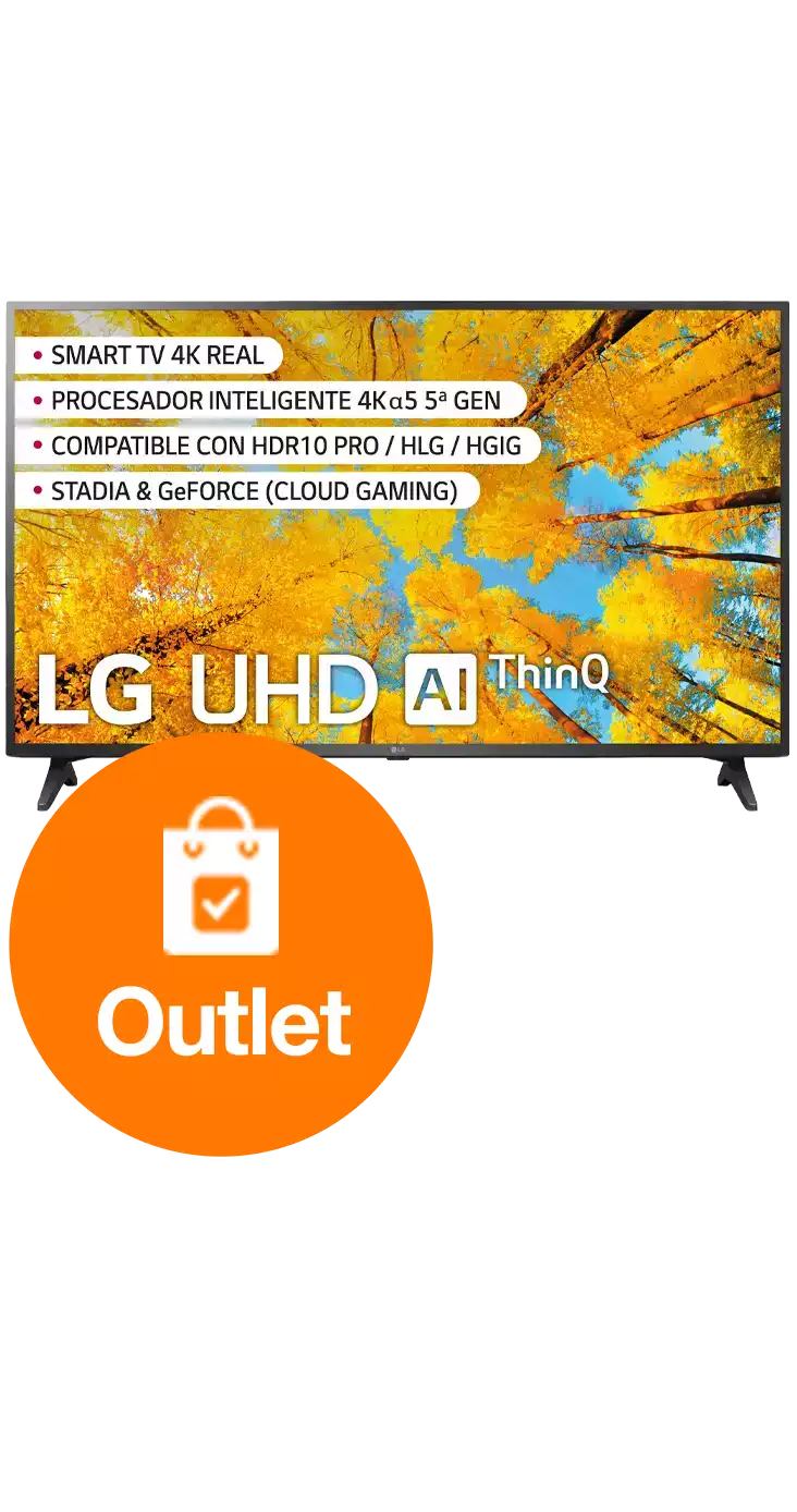 LG televisor 65 Smart TV UQ75 4K outlet