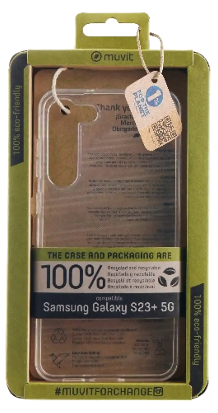 Muvit Funda recycletek transparente Samsung Galaxy S23+