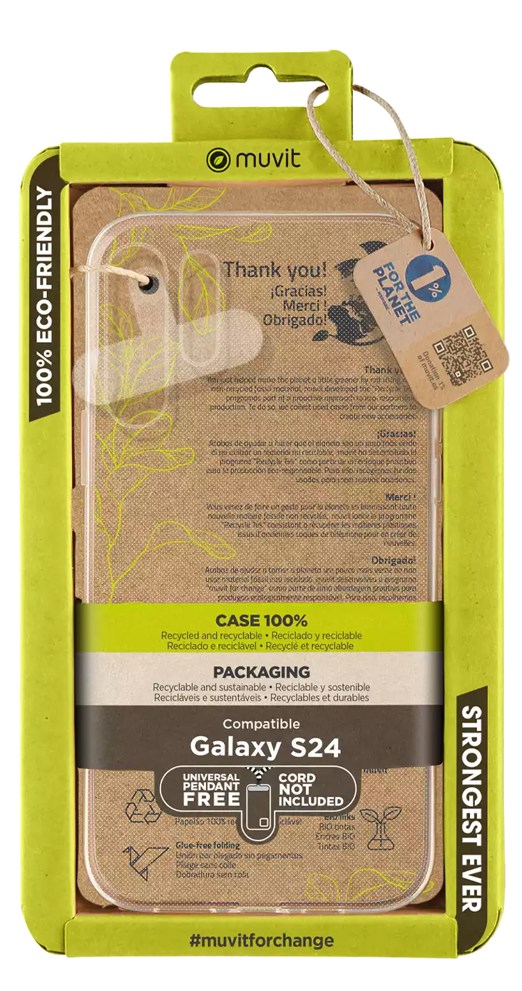 Muvit Muvit Funda recycletek transparente Galaxy S24