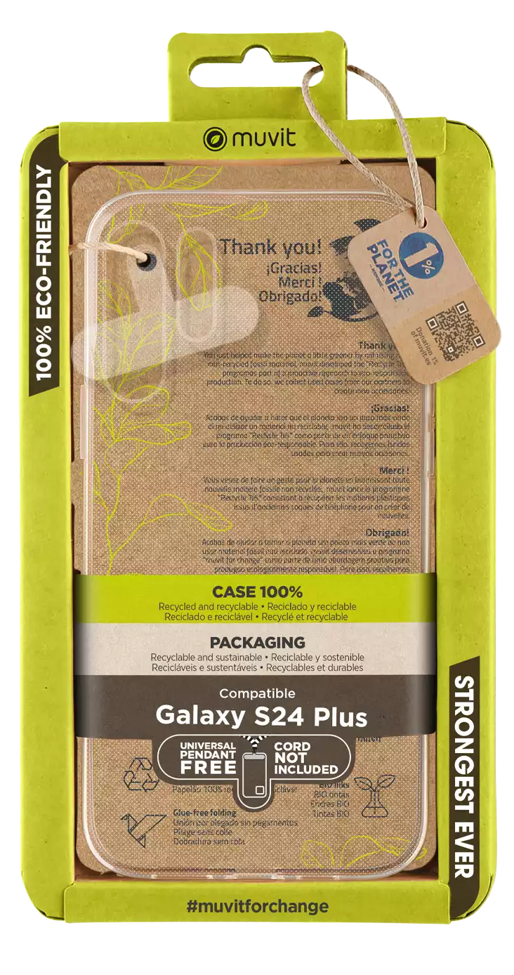 Muvit Muvit Funda recycletek transparente Galaxy S24+