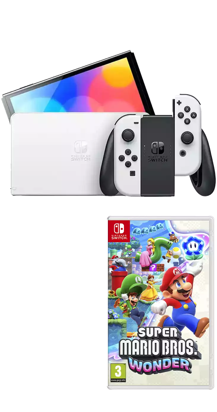 Nintendo Switch OLED + Super Mario Bros Wonder