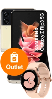 Samsung Galaxy Z Flip3 5G 128GB crema + Watch4 40mm rosa outlet