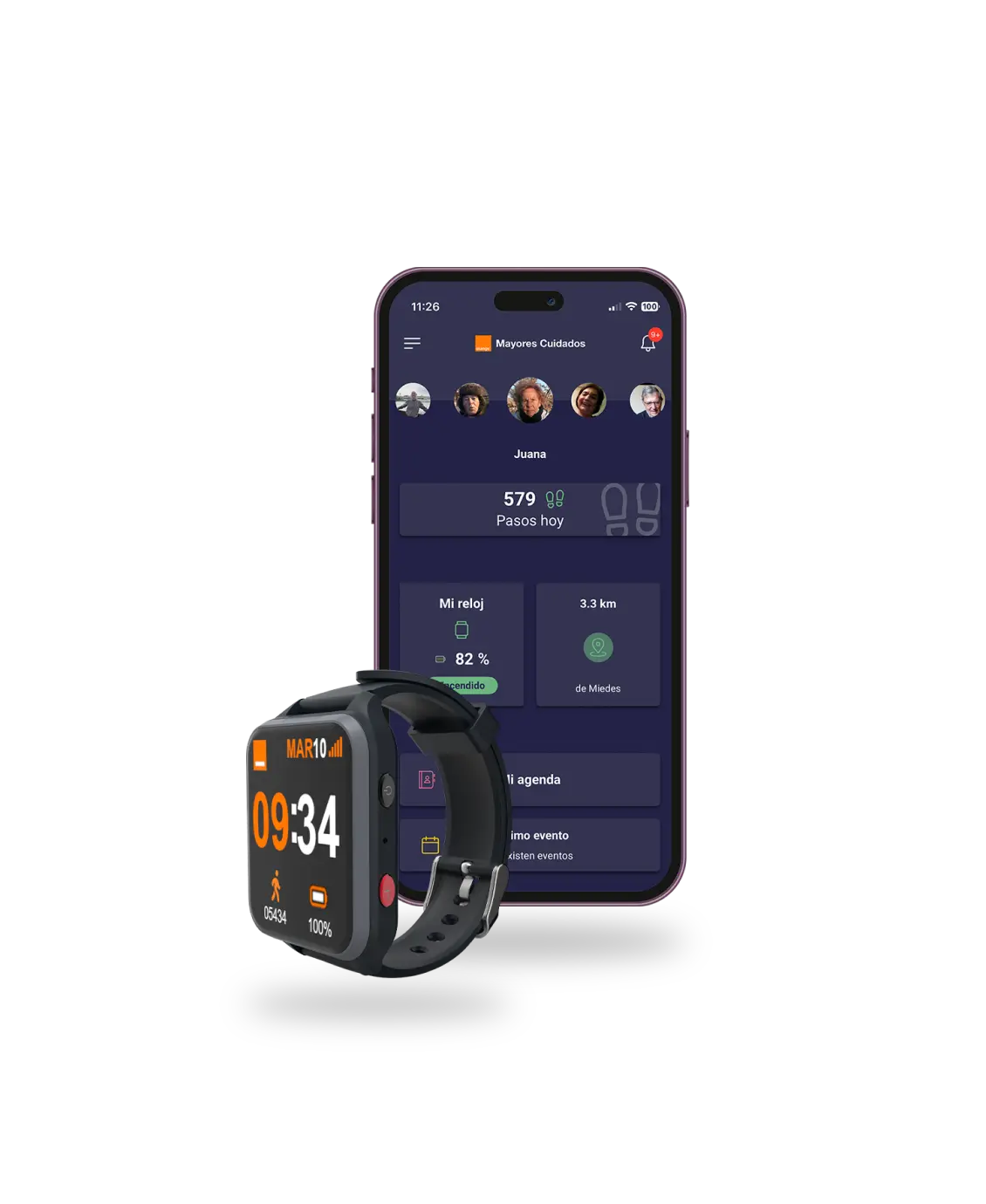 ObjetosConectados Reloj Mayores Cuidados