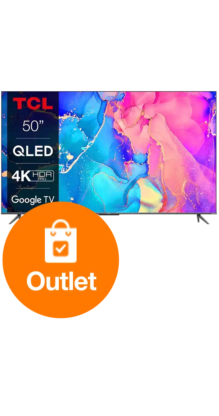 TCL Google TV 50 QLED C635 4K outlet