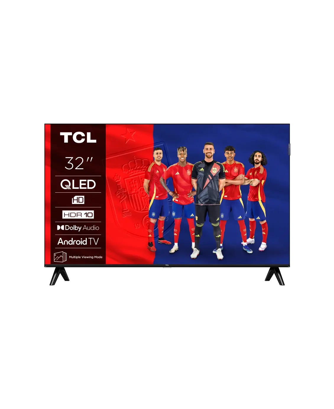 TCL Televisor Google TV 32 32S4K QLED HDR negro